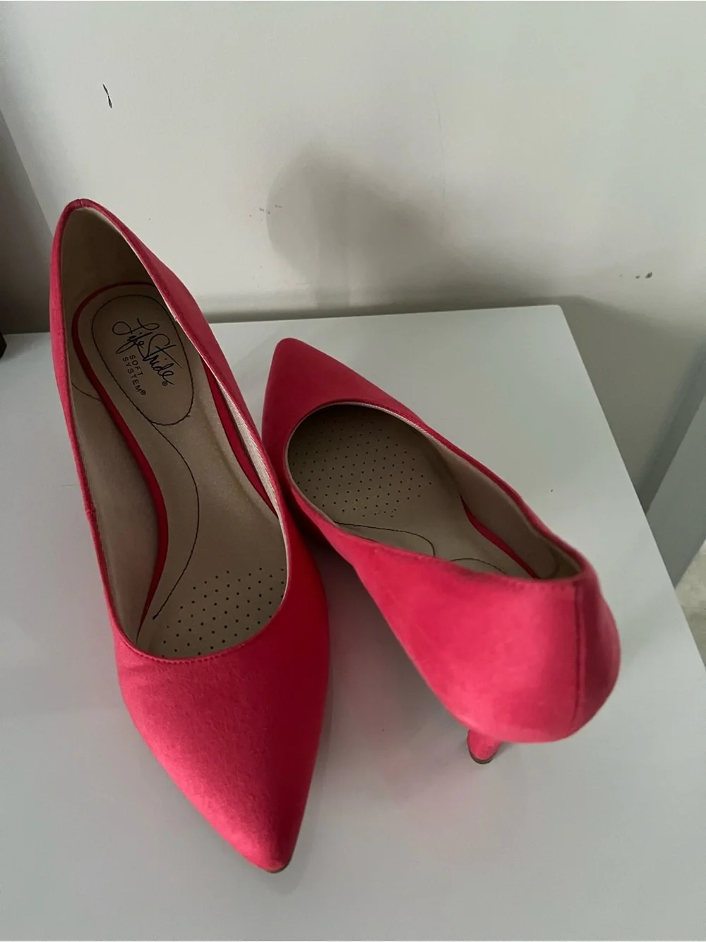 Life Stride Coral Pointed Toe Pumps - Picture 2 of 4